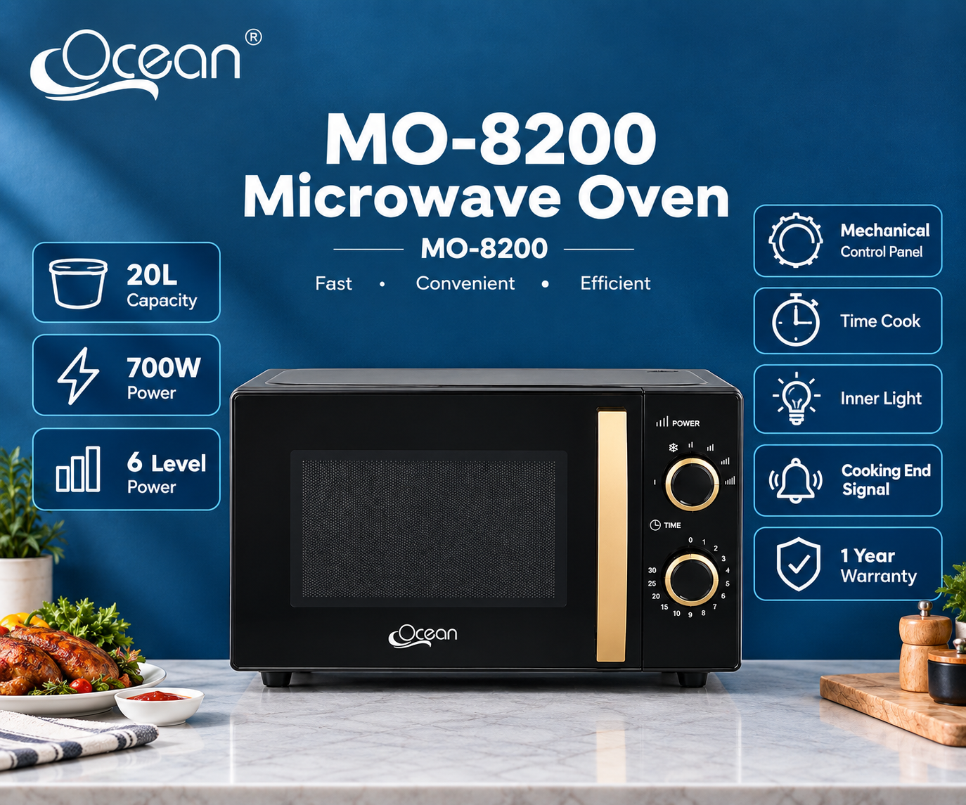 OCEAN MICROWAVE OVEN MO-8200